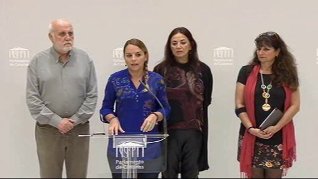 Rueda de prensa del Grupo Parlamentario Podemos sobre presentación de iniciativa legislativa