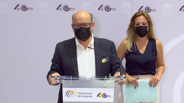 Rueda de prensa del GP Nacionalista Canario (CC-PNC-AHI), sobre incumplimiento del REF y el Estatuto