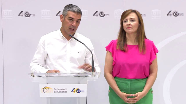 Rueda de prensa del GP Nacionalista Canario (CC-PNC-AHI) sobre PPL de combustibles