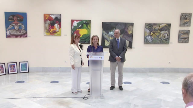 Inauguración de la exposición "Rincones en abstracto", de la artista Alicia Lecuona