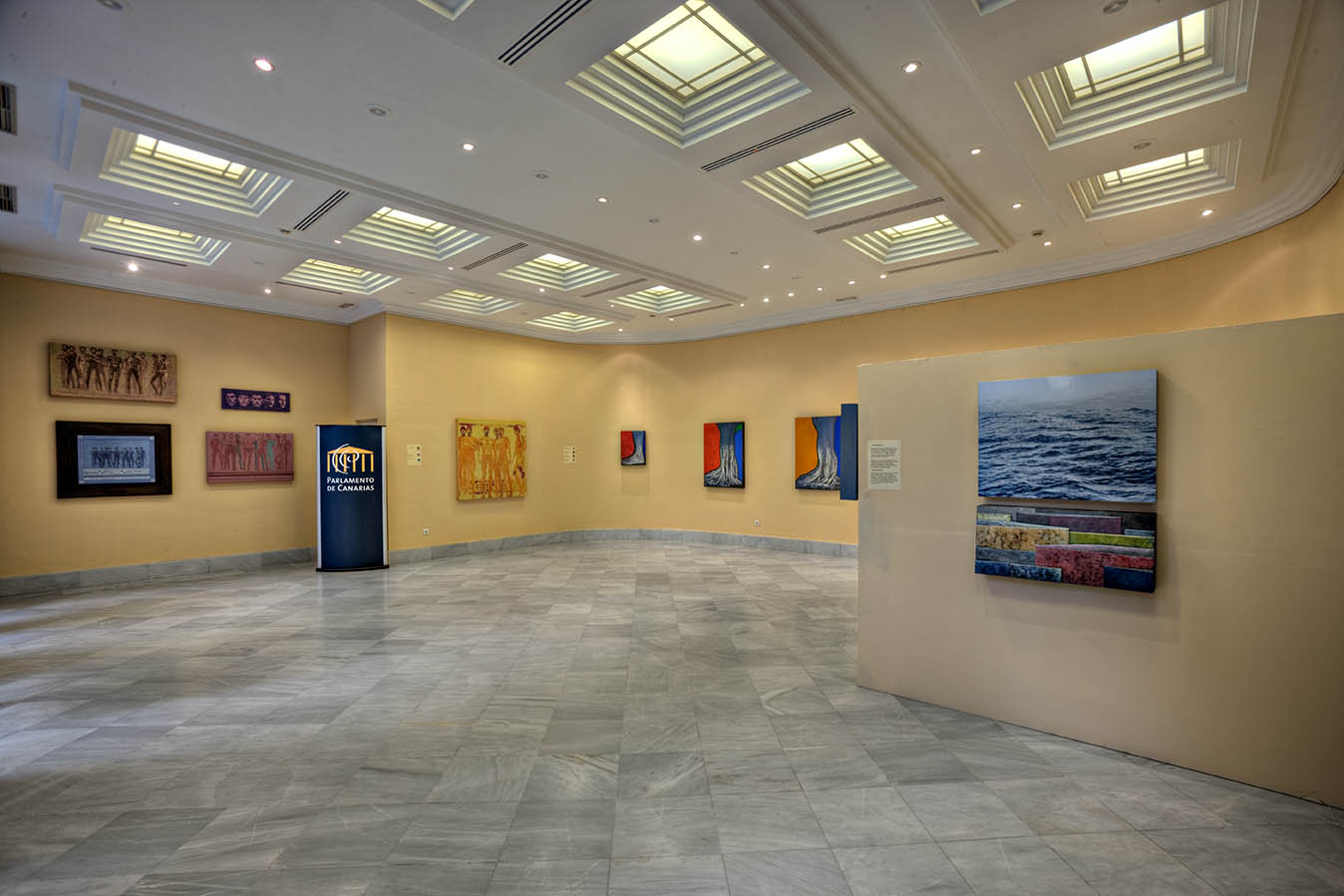 Inauguración de la exposición "Dos miradas", organizada por el Círculo de Bellas Artes de Tenerife